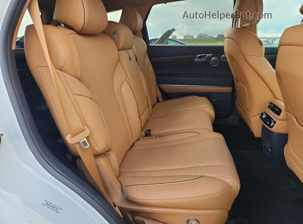 KMUHCESCXMU071054 2021 GENESIS GV80 White Rear seats view