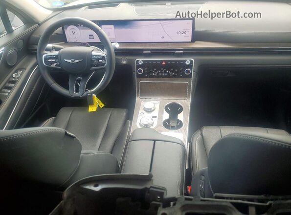 KMUHDESC0SU229086 2025 GENESIS GV80 Gray Dashboard view