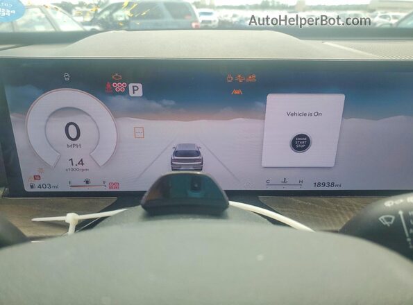 KMUHDESC0SU229086 2025 GENESIS GV80 Gray Instrument cluster view