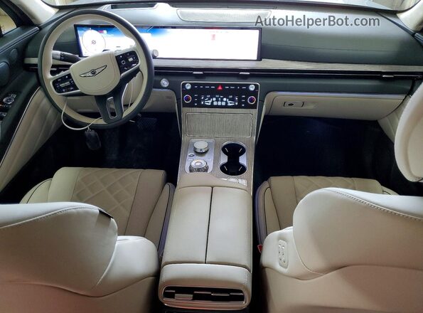 KMUHEESC9SU254386 2025 GENESIS GV80 Gray Dashboard view