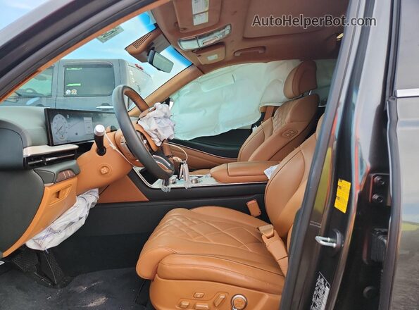 KMUHEESCXSU230260 2025 GENESIS GV80 Black Front interior view