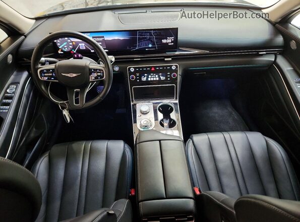 KMUHFESBXSU239089 2025 GENESIS GV80 Blue Rear seats view