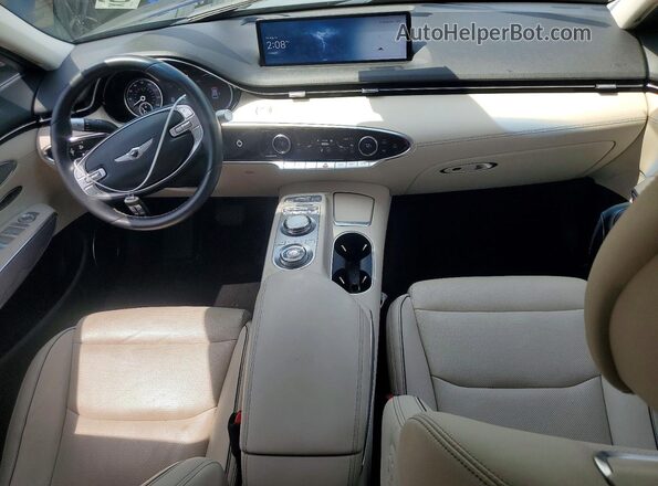 KMUMADTB5PU137468 2023 GENESIS GV70 Gray Dashboard view