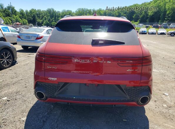 KMUMCDTC7PU115880 2023 GENESIS GV70 Red Widok z tyłu