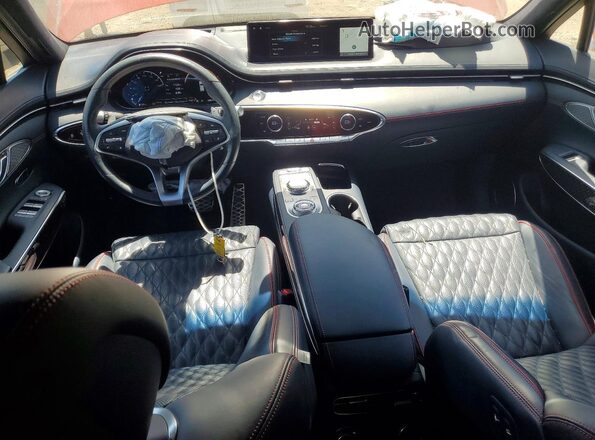 KMUMCDTC7PU115880 2023 GENESIS GV70 Red Widok deski rozdzielczej