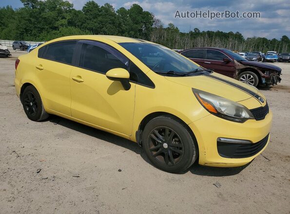 KNADM4A30G6685935 2016 KIA RIO Yellow Передня права чверть