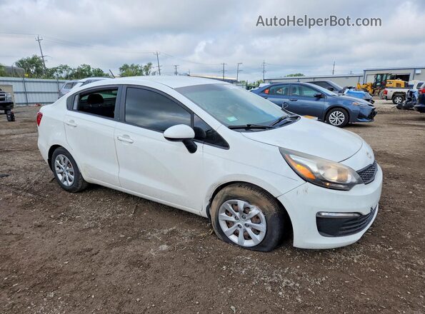 KNADM4A31G6639059 2016 KIA RIO White Przód prawy