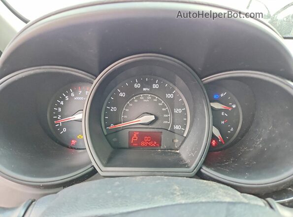 KNADM4A31G6639059 2016 KIA RIO White Widok zestawu wskaźników