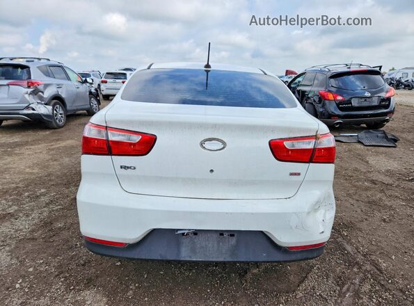 KNADM4A31G6639059 2016 KIA RIO White Widok z tyłu