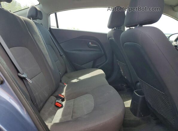 KNADM4A31G6691128 2016 KIA RIO Blue Rear seats view
