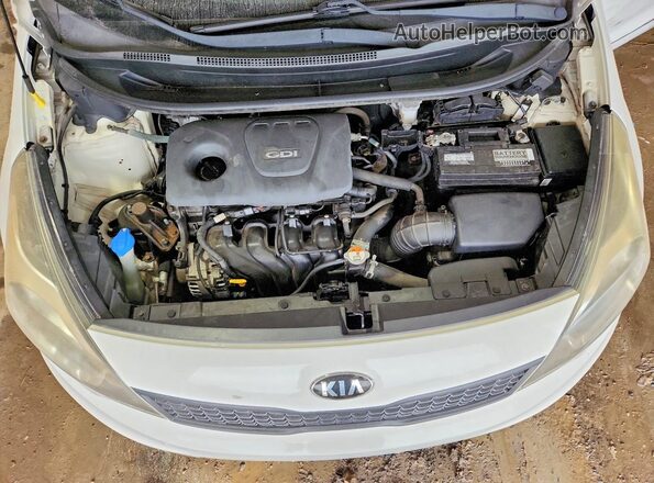KNADM4A32G6540783 2016 KIA RIO White უკანა სალონის ხედი
