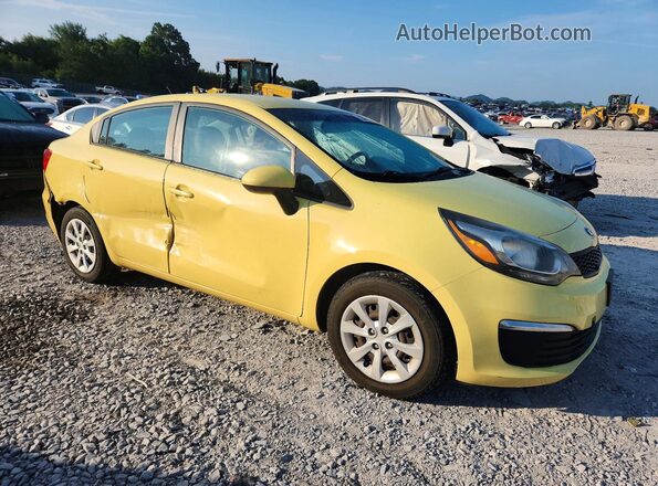 KNADM4A32G6553260 2016 KIA RIO Yellow Delantero derecho