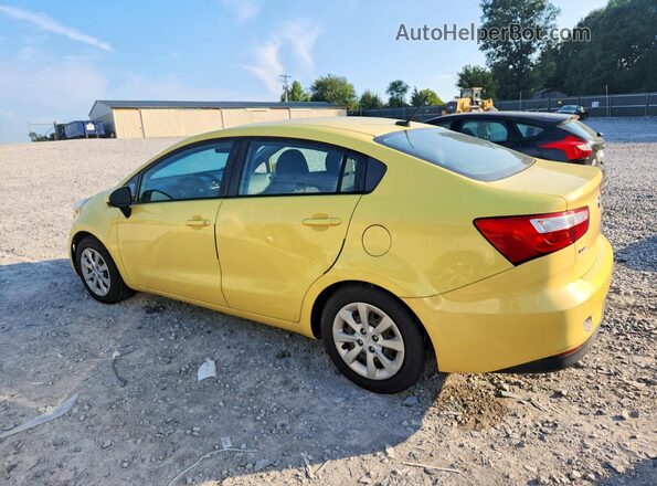 KNADM4A32G6553260 2016 KIA RIO Yellow Trasero izquierdo
