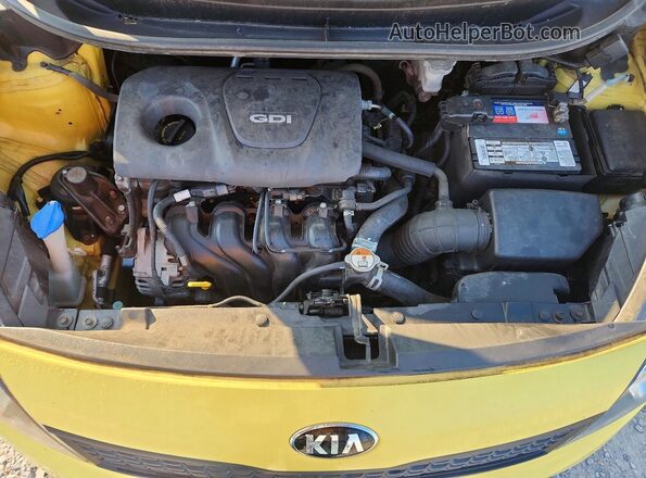 KNADM4A32G6553260 2016 KIA RIO Yellow Vista interior trasera