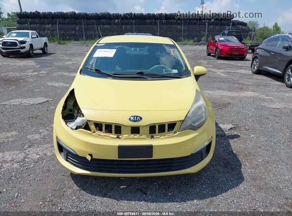 KNADM4A32G6553405 2016 KIA RIO Yellow Widok zestawu wskaźników