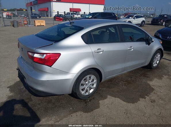 KNADM4A32H6071065 2017 KIA RIO Silver Задня права чверть