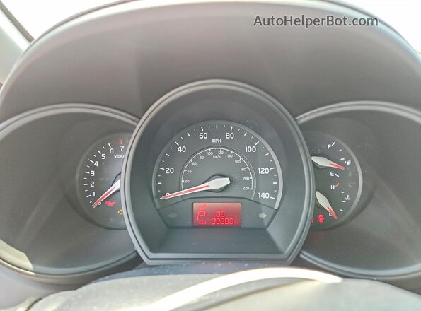 KNADM4A32H6074743 2017 KIA RIO Серый Вид щитка приборов
