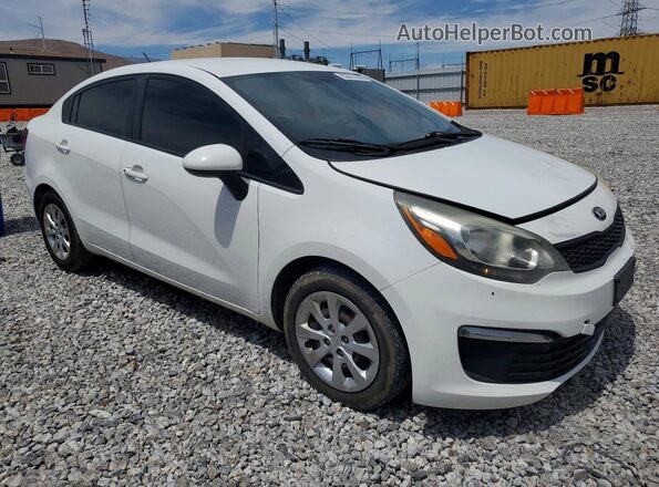 KNADM4A33G6575381 2016 KIA RIO White Przód prawy