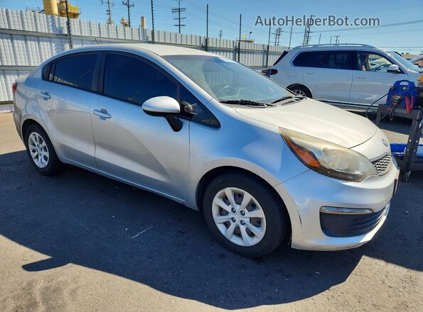 KNADM4A33G6590804 2016 KIA RIO Silver წინა მარჯვენა