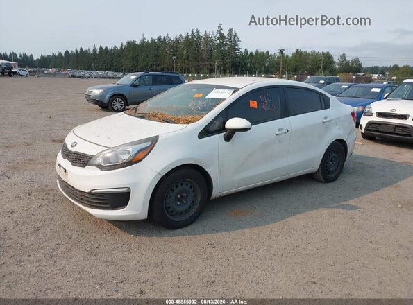 KNADM4A33G6638432 2016 KIA RIO White Передня ліва чверть