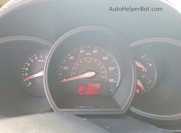 KNADM4A33H6012770 2017 KIA RIO Silver Instrument cluster view