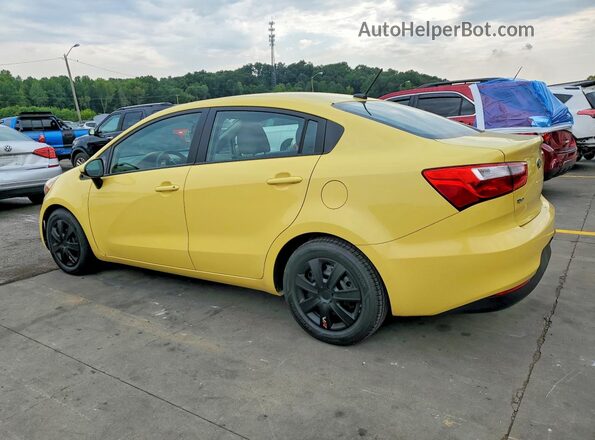 KNADM4A34G6607609 2016 KIA RIO Yellow Tył lewy