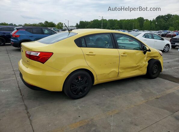 KNADM4A34G6607609 2016 KIA RIO Yellow Tył prawy