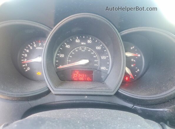 KNADM4A34G6668362 2016 KIA RIO White Instrument cluster view