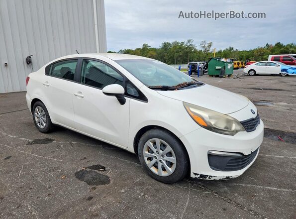 KNADM4A35G6548702 2016 KIA RIO White Передня права чверть
