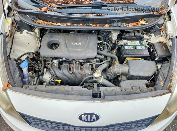 KNADM4A35G6548702 2016 KIA RIO White Вид задньої частини салону