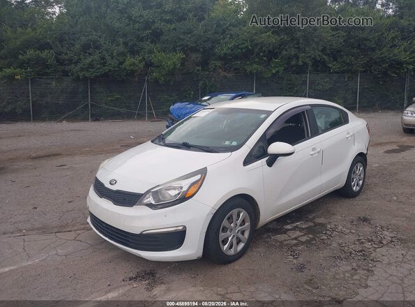 KNADM4A35G6576337 2016 KIA RIO White Vista tres cuartos delantera izquierda