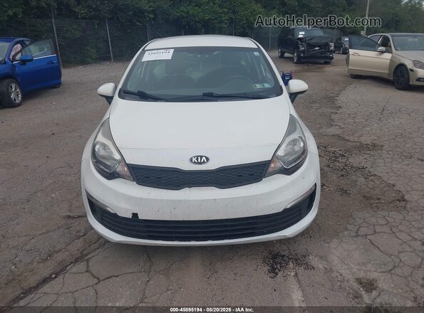 KNADM4A35G6576337 2016 KIA RIO White Vista del cuadro de instrumentos