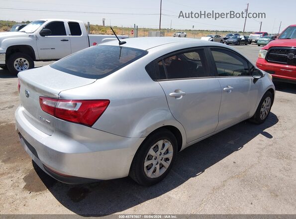 KNADM4A35H6034804 2017 KIA RIO Серебряный Задняя правая четверть