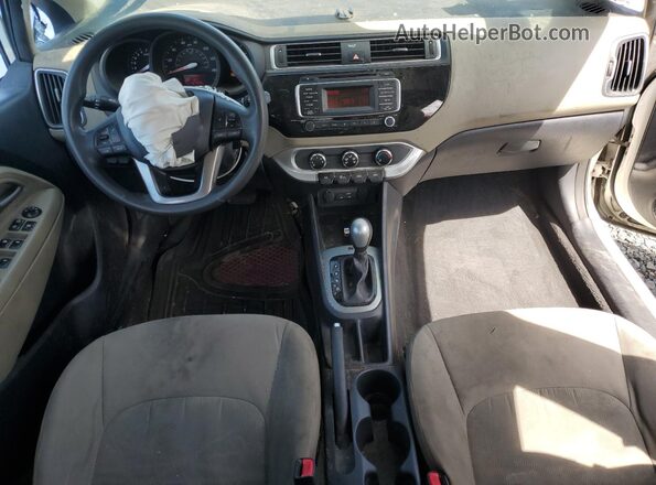 KNADM4A36G6540771 2016 KIA RIO White Вид панелі приладів