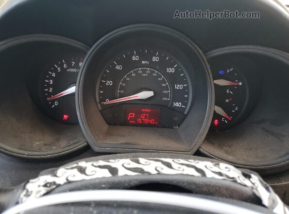 KNADM4A36G6540771 2016 KIA RIO White Вид щитка приладів