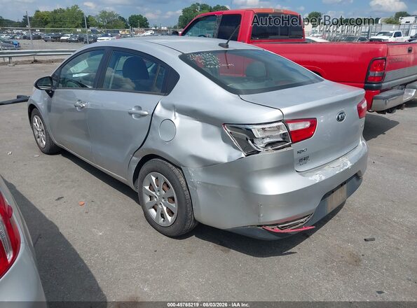KNADM4A36G6544206 2016 KIA RIO Silver Tył lewy