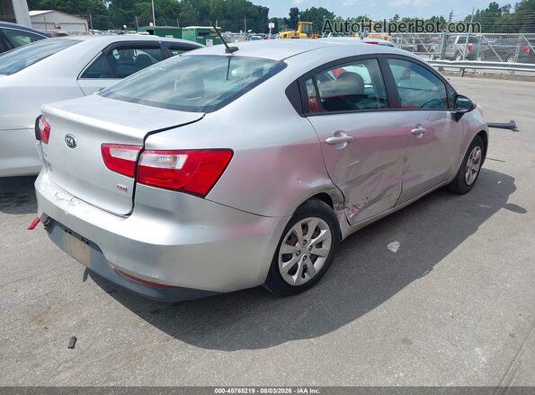 KNADM4A36G6544206 2016 KIA RIO Silver Tył prawy