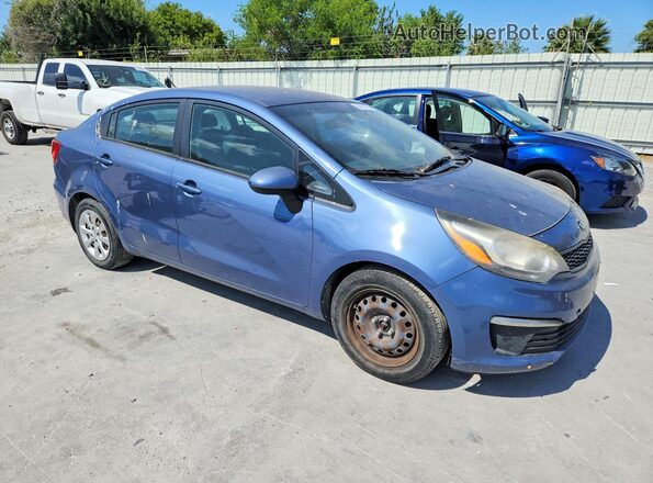 KNADM4A36G6596872 2016 KIA RIO Blue Delantero derecho