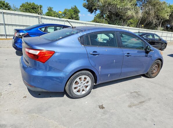 KNADM4A36G6596872 2016 KIA RIO Blue Trasero derecho