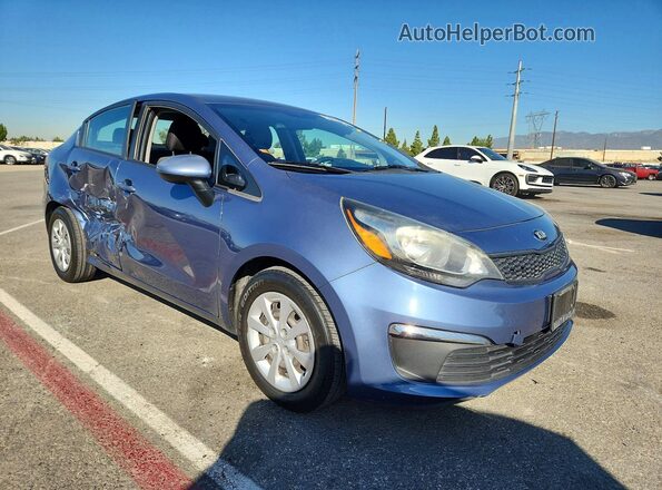 KNADM4A36G6654642 2016 KIA RIO Blue წინა მარჯვენა