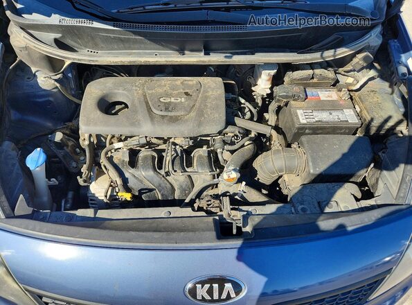 KNADM4A36G6654642 2016 KIA RIO Blue უკანა სალონის ხედი