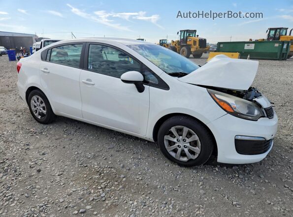 KNADM4A37G6545199 2016 KIA RIO White Przód prawy