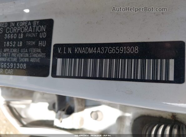 KNADM4A37G6591308 2016 KIA RIO White Շարժիչի բաժամունքի տեսք