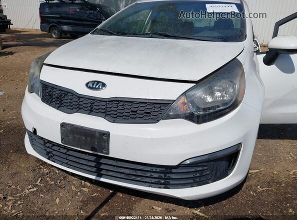 KNADM4A37G6591308 2016 KIA RIO White Դիմացի տեսք