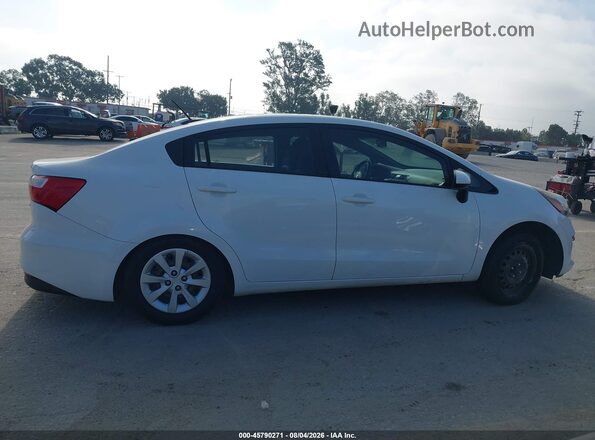 KNADM4A37G6611993 2016 KIA RIO White Rear interior view