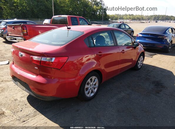 KNADM4A37H6015560 2017 KIA RIO Red უკანა მარჯვენა