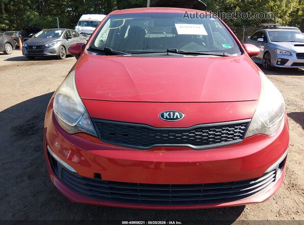 KNADM4A37H6015560 2017 KIA RIO Red წინა ხედი