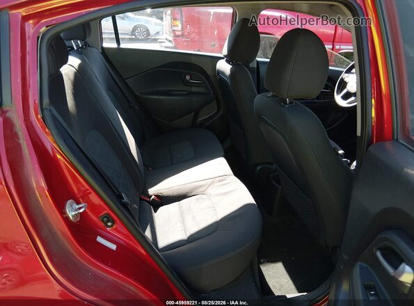 KNADM4A37H6015560 2017 KIA RIO Red VIN კოდის სტიკერის ხედი