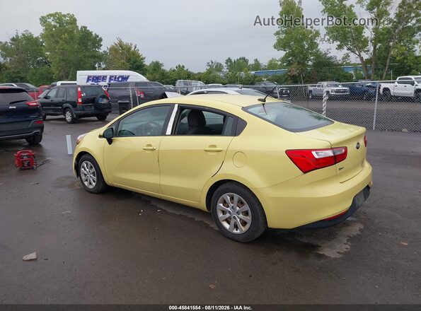 KNADM4A38G6544840 2016 KIA RIO Yellow Tył lewy