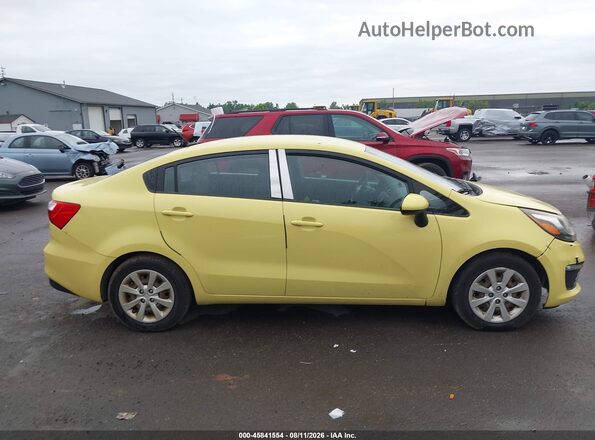 KNADM4A38G6544840 2016 KIA RIO Yellow Widok wnętrza 360 stopni